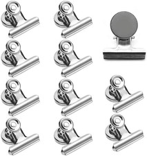 12 Stück Magnetclips Metall Magnete Mit Klammer 50Mm Briefklemmer Groß Magnetkla