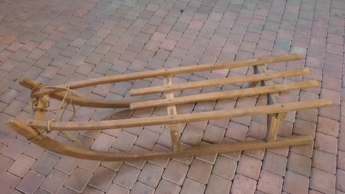 Ddr holz schlitten - ddr,
