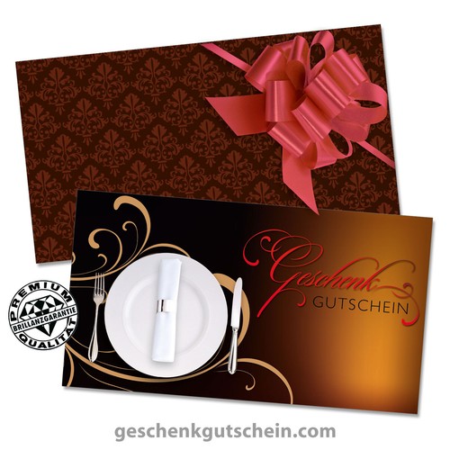 Gutscheinkarten standard mit - standard,