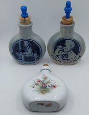 3 x alte Schnupftabak Flasche - Pöschl Schmalzler, Perlesreuter, ...