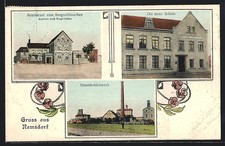 AK Ramsdorf, Restaurant zum Bergschlösschen, Braunkohlenwerk, Die neue Schule 