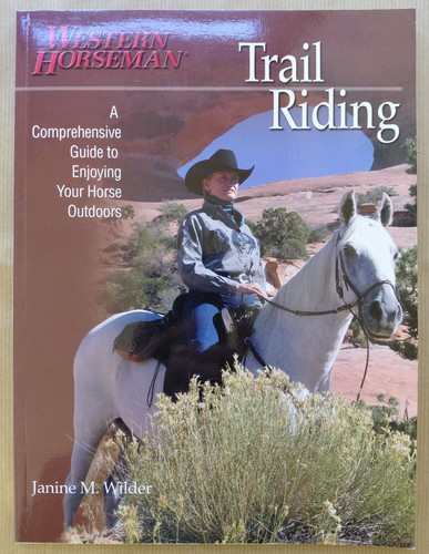 Western horseman trail riding - western,