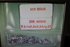 500 Stück Kontaktnieten Silber 2x0,9x0,9mm Arg. 27  DIN46240