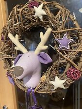 Tilda XXL Türkranz mit süßem Stoff Rentier Elch und Beleuchtung