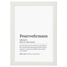 Feuerwehrmann Wandbild