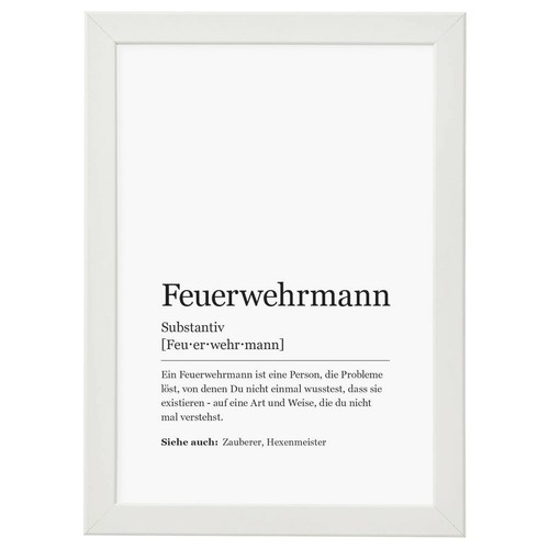 Feuerwehrmann wandbild - feuerwehrmann,