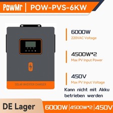 PowMr 6000W Solar Wechselrichter Off-Grid Photovoltaik Inverter Reine Sinuswelle