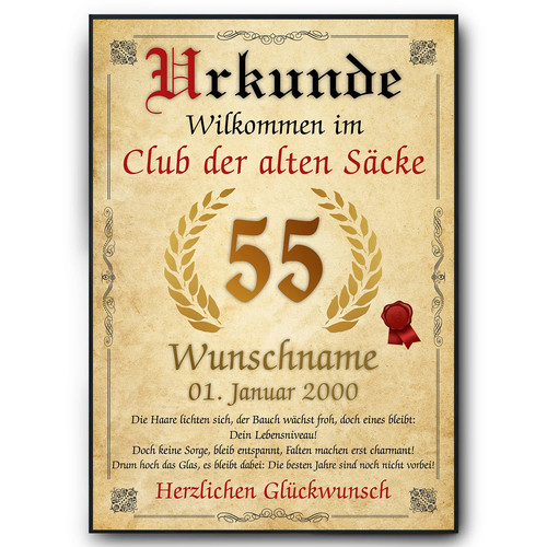 Geburtstag urkunde - geburtstag,