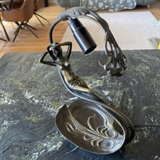 Nachtischlampe bronze figur - bronze,