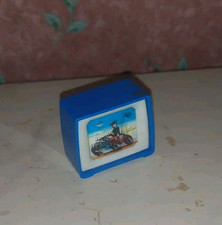 Alter Fernseher-60er Jahre-Design-Puppenhaus-Puppenstube-Wackelbild-Anspitzer