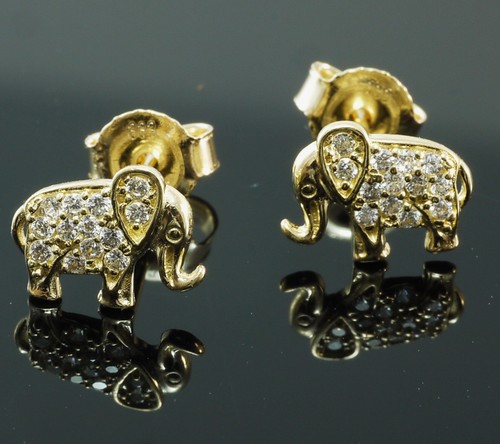 333 gold paar ohrstecker 8 - 1,