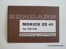 Bedienungsanleitung zündapp - bedienungsanleitung,