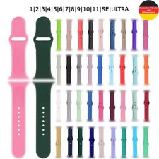 Silikon Uhrenarmband für Apple Watch Series 1-6 7 8 9 10 11 SE ULTRA iWatch