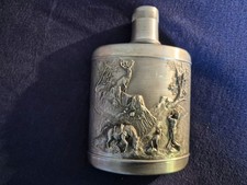 Flachmann mit Jagdmotiv aus