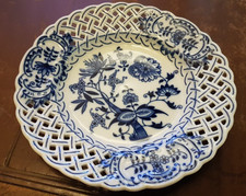 Zwiebelmuster Teller durchbrochen (d 19cm) - Porzellan D Czechoslovakia