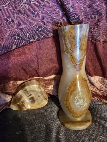 Onyx vase handarbeit 20cm und - handarbeit,