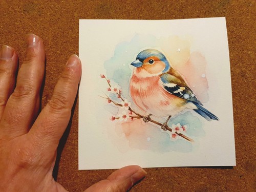 Aquarell buchfink - aquarell,