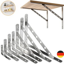 2 Edelstahl Regalträger Schwerlastträger Set Winkel Konsole Halterung Wandregal