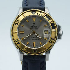 TUDOR HYDRONAUT AUTOMATIK HERREN UHR 89193 35MM STAHL SCHÖNER ZUSTAND STAL/GOLD