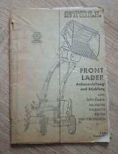 Stoll Frontlader Anbauanleitung John Deere 300 500 700 310 510 710 820 920 