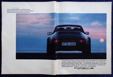 VW Porsche 911 Cabrio,  originale Werbung aus 1987, Großformat