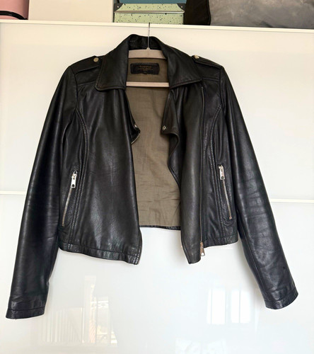 Klassische damen lederjacke - klassische, im