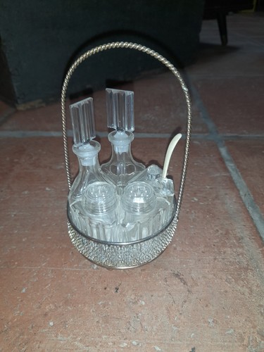 Art deco menagen essig öl - essig,