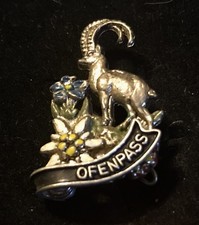 OFEN PASS Ski Pin Badge Fuorn