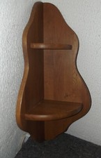 Kleinmöbel, Regal, Eckregal, massiv Eiche, geschweift