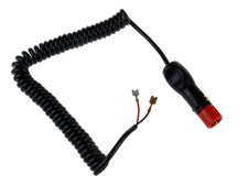 Stecker 2-polig mit Spiralkabel ca. 200cm lang 12V