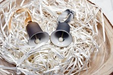 Glocke Rosenthal Classic  - Tischglocke Porzellan gold silber - ca. 5,5 cm