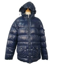 Pyrenex Daunen gefütterte wasserdichte Jacke mit Kapuze, Größe XLarge dunkelblau Herren "