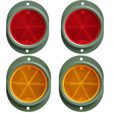 Militär-LKWs Rote, gelb Reflektor 4 Stück für Humvee HUMMER,Willys Jeep,M35,M809