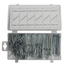 Splinte Sortiment Set Satz 500 teilig Sicherungsstifte Splint 1,6-4,0 mm Gerade