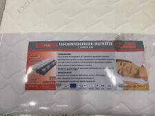 Titan Taschenfederkern-Matratze 7 Zonen XXL 90x200cm Härtegrad 5 bis 160 kg