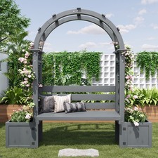 3in1 Gartenbank mit Blumen