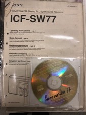 Sony ICF-SW77 manual + CD