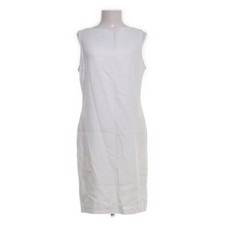 Hirsch, Kleid, Größe: 40, Weiß, Leinen, Einfarbig, Damen #A3l