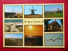 Ameland - westfriesische Insel, Nordsee Niederlande 1985 - Windmühle Leuchtturm