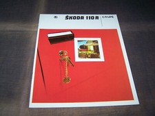 TOPRARITÄT Herrlicher Prestige Prospekt Skoda 110 R Coupe von 1975 !!!