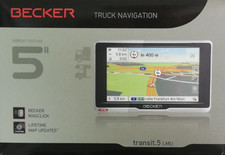 BECKER Transit.5 LMU EU 3D TMC LKW PKW Wohnmobil Truck GPS Navigation 5“ Display