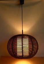 COCOON SISAL DECKENLAMPE PENDELLEUCHTE 70ER JAHRE MIDCENTURY DESIGN