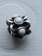 Original  Pandora Element, Charm, weißer Howlith, retired