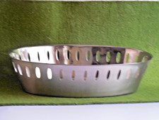 Edelstahl Brot-Obst- Gemüseschale Schale 27 x 6,5 x 7 cm