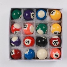 16x Mini Billard Tisch Kugeln