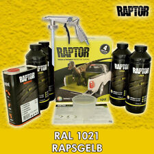 Raptor Lack Beschichtung 4er Set + UBS Pistole/tönbar, schwarz, RAL Farben/Upol