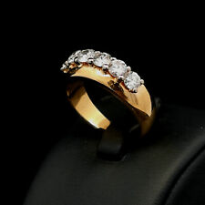 Ring Gelbgold 18 K 750 / 1000 mit Brillant Besatz ca. 1,0 CT   [ 055093 ]