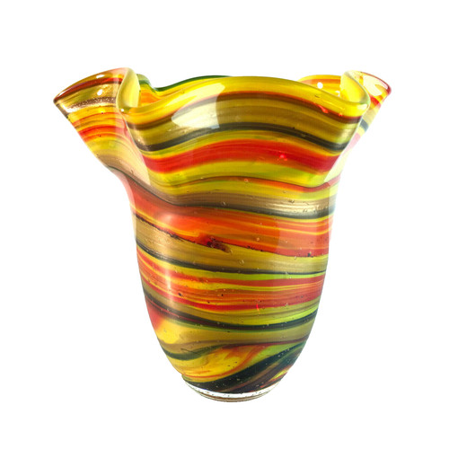 Vase glas glasvase 50er 60er - glas,