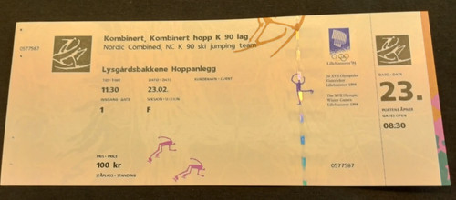 Orig ticket olympische - ticket,