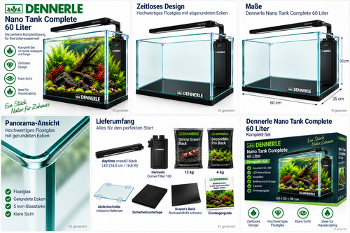 Dennerle nano tank complete - tank, 60
